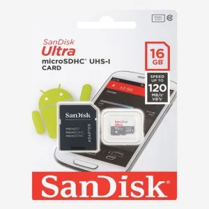 SanDisk Ultra microSDHC Card with Adapter (16GB - 64GB)