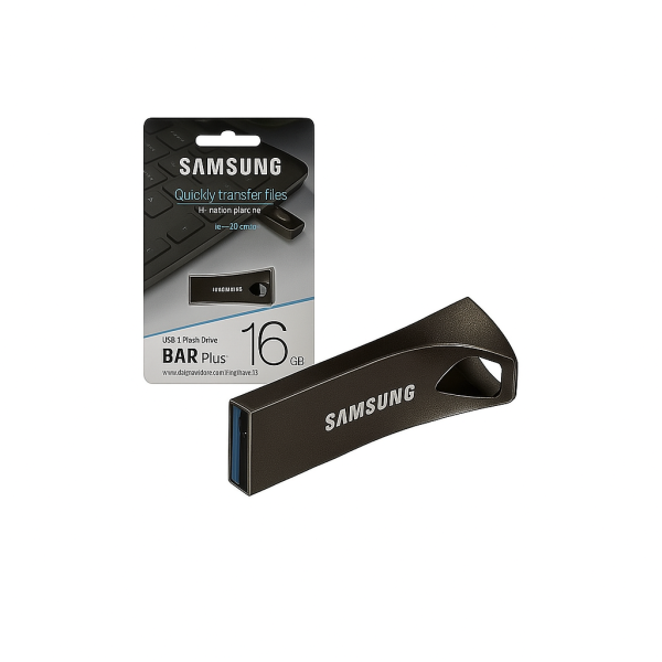 Buy 16GB Samsung BAR Plus 16GB USB Flash Drives. Durable metal design, fast file transfers, and trusted Samsung quality for work, school, or media.
