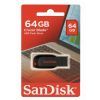 Buy SanDisk Cruzer Blade 64GB USB Flash Drive – ultra-compact, reliable storage for photos, documents, and more. Includes file encryption and USB 2.0 support.