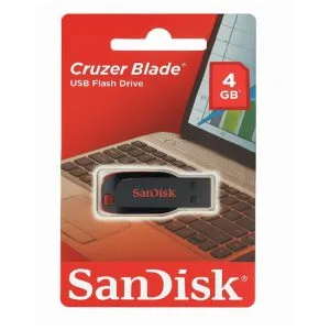 SanDisk Cruzer Blade USB Flash Drive – 4GB