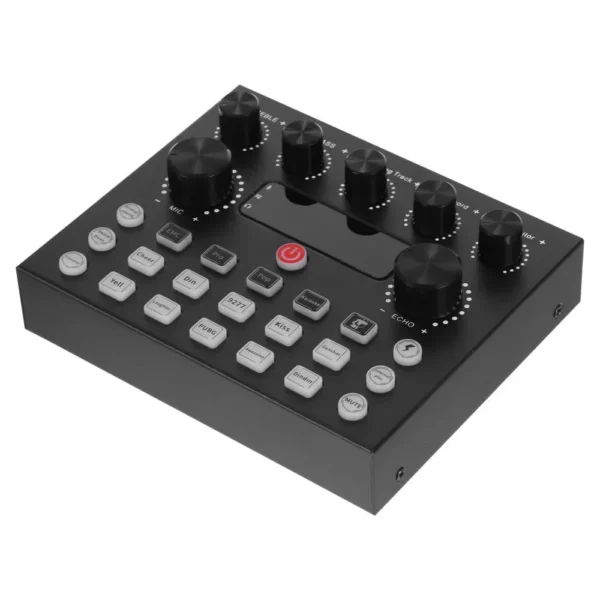 Live Streaming Broadcasting V8S Sound Card with 10 Sound Effects,3 Inputs, Mic Input - Image 4