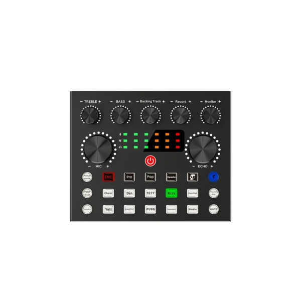 Live Streaming Broadcasting V8S Sound Card with 10 Sound Effects,3 Inputs, Mic Input - Image 18