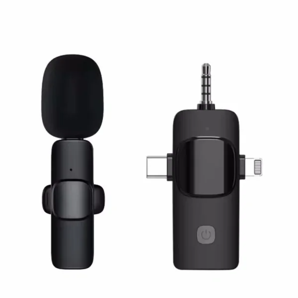 3 in 1 Wireless Lavalier Microphone for iPhone & Android - Image 7