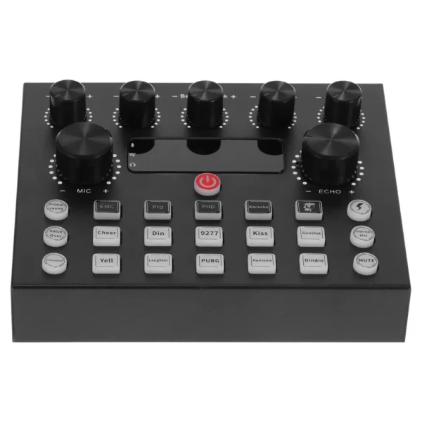 Live Streaming Broadcasting V8S Sound Card with 10 Sound Effects,3 Inputs, Mic Input - Image 10
