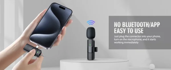 3 in 1 Wireless Lavalier Microphone for iPhone & Android - Image 11