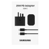 Buy the Samsung 25W PD Adapter with USB-C for fast, safe, and reliable charging. Includes USB-C cable and supports Power Delivery for compatible devices.