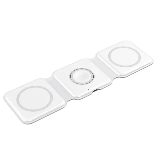 3 in 1  Fast Wireless Charger Foldable for iPhone, Airpods and iWatch - Image 7