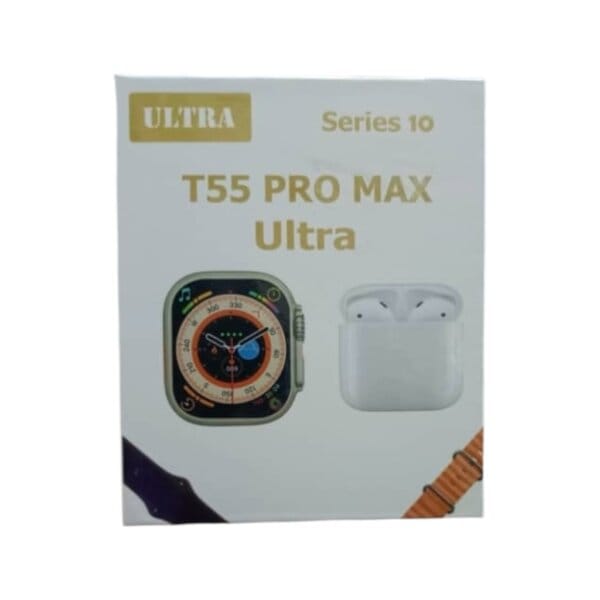 T55 Pro Max Ultra Smart Watch Series 10
with AirPod