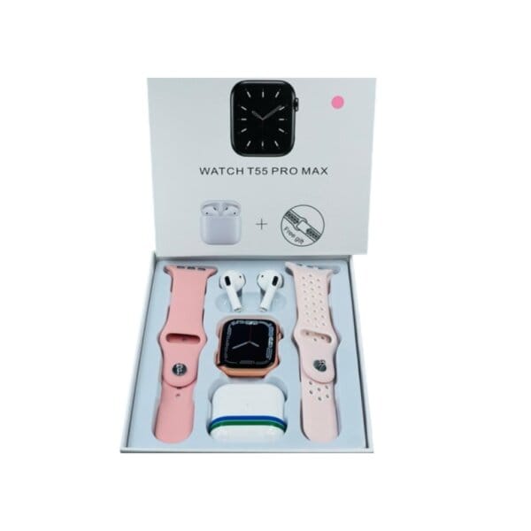 T55 Pro Max Ultra Smart Watch Series 10
with AirPod - Image 2