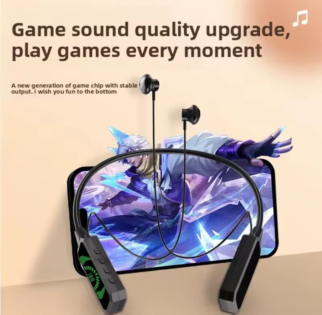 Stay Connected with Fsudz SMART Bluetooth Neckband Headphones (EA-011)! ๐งโจ - Image 2