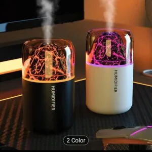 Compact USB-Powered Humidifier & Car Fragrance Diffuser - Quiet Operation, Portable ABS Plastic Aromatherapy Machine for Home, Office, Car -10/41/45/50dB Sound Levels, White, Home Humidity Solution, Modern Aesthetic, Durable Construction, Office Workers