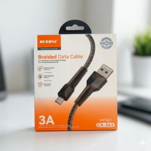 RECRSI Braided Data Cable (3A) – Micro USB