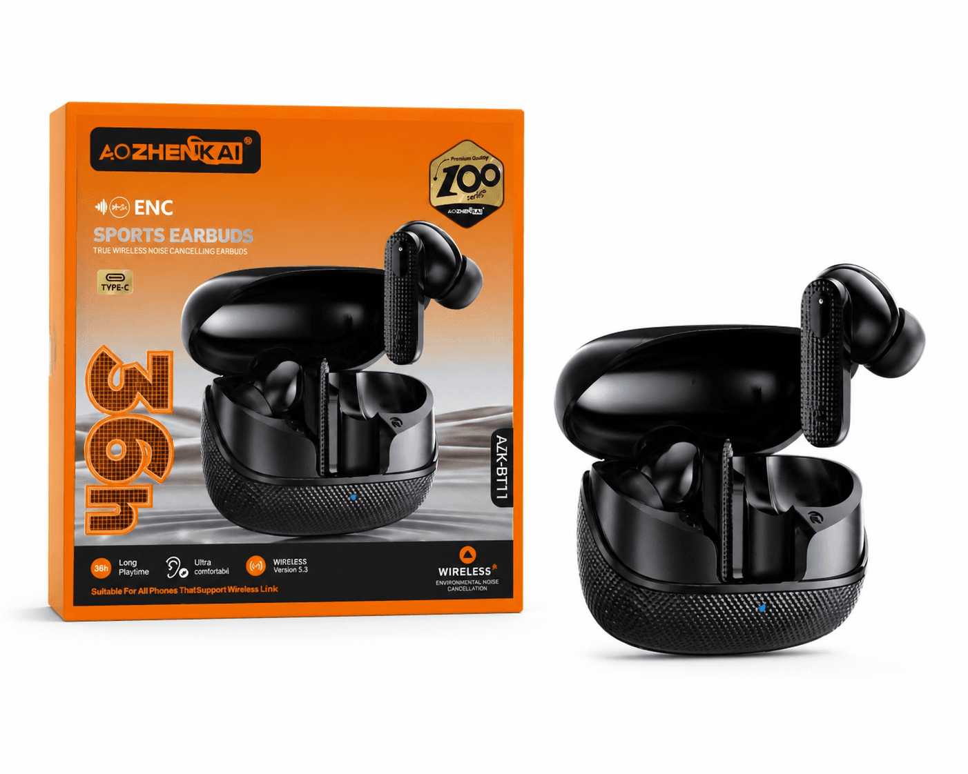 AOZHENKAI U9 Sports Wireless Earbuds (ENC)