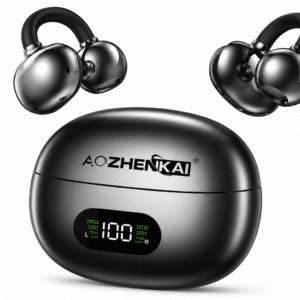 Alternative view of AOZHENKAI AZK-BT29 Ear Clip Wireless Bluetooth Earbuds (ENC) – Digital Display