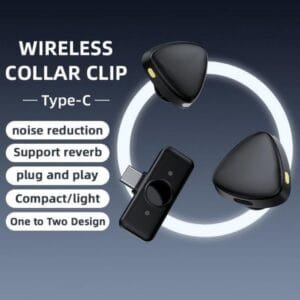 Basix Lavalier Microphone Mobile Wireless
Lavalier Microphone Intelligent Noise
Reduction Mini Mic 2.4G Wireless